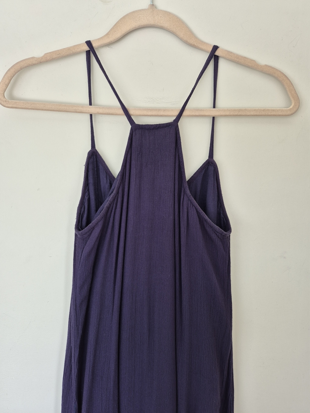 Zara Maxi Dress With Beaded Bub Front Navy Blue - Picture 6 of 9